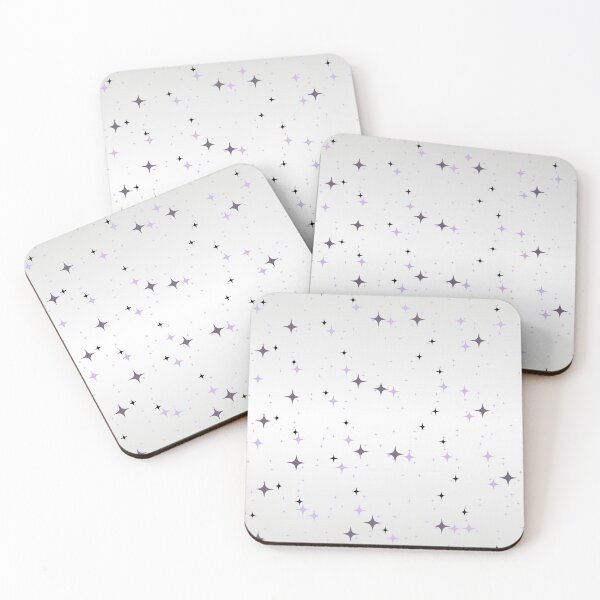 Item preview, confetti on white, seamless pattern silver stars background designed and sold by SabinArt.