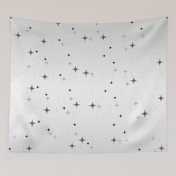 Item preview, confetti on white, seamless pattern silver stars background designed and sold by SabinArt.