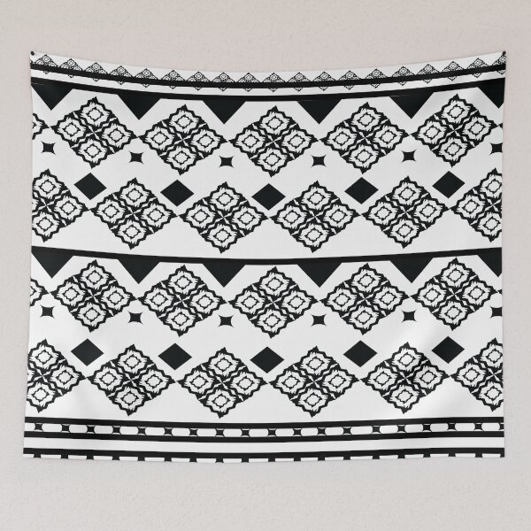 Item preview, black and white square designed and sold by 236Reel.