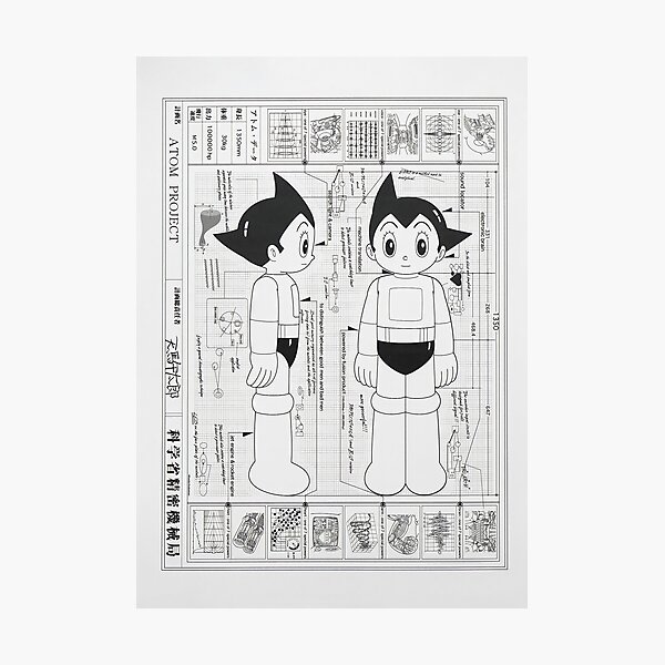 Artikel-Vorschau von Astro Boy Blaupause, designt und verkauft von taroxstudio.