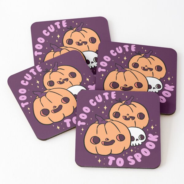 Item preview, Too cute to spook a funny pumpkin friends with a skull  designed and sold by Yarafantasyart.