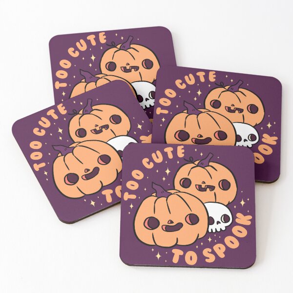 Item preview, Too cute to spook a funny pumpkin friends with a skull  designed and sold by Yarafantasyart.