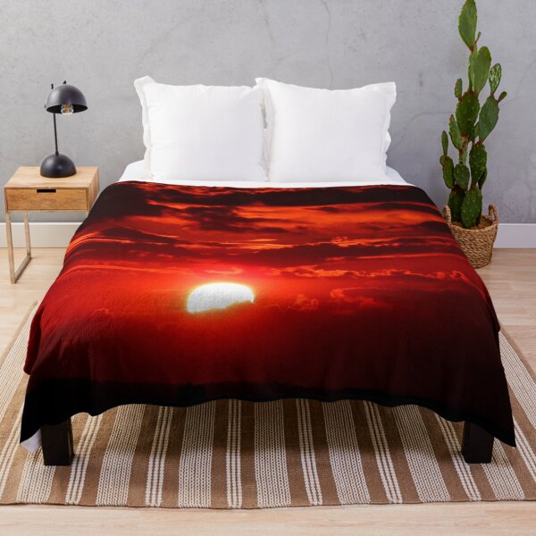 Item preview, SUBLIME #54 - Deep Red Sunrise/Sunset Behind Bands of Silhouetted Clouds designed and sold by DEL-Productions.