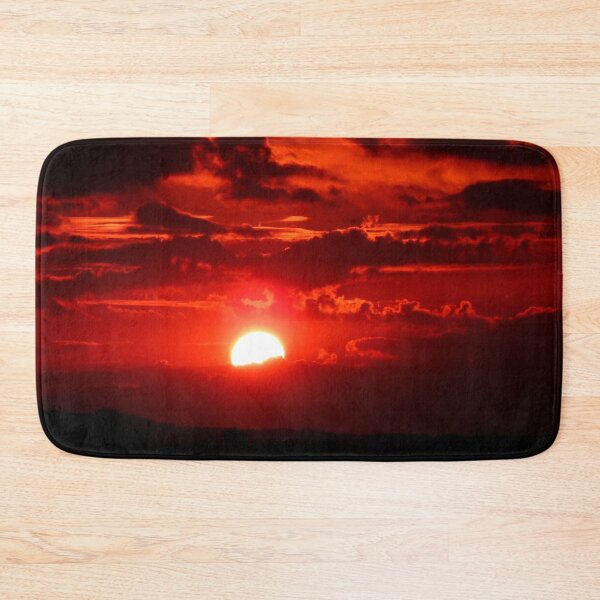 Item preview, SUBLIME #54 - Deep Red Sunrise/Sunset Behind Bands of Silhouetted Clouds designed and sold by DEL-Productions.