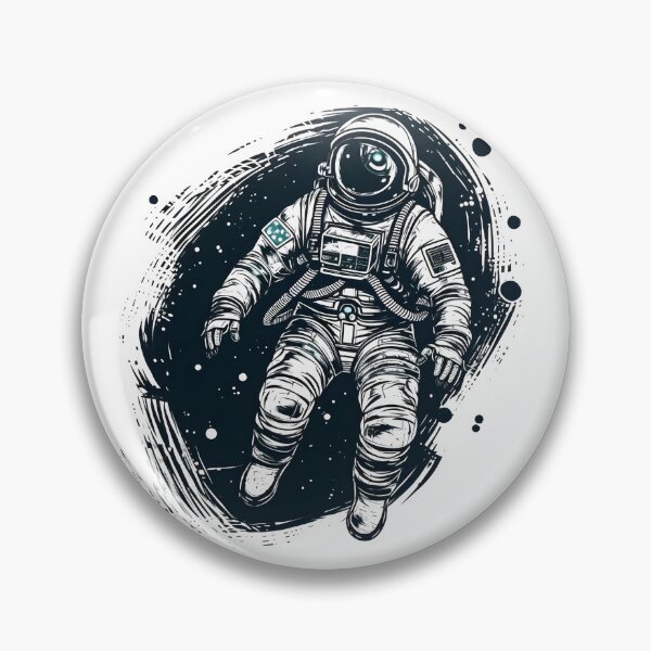 Item preview, Astronauta vintage flotando en el espacio designed and sold by Waveval.