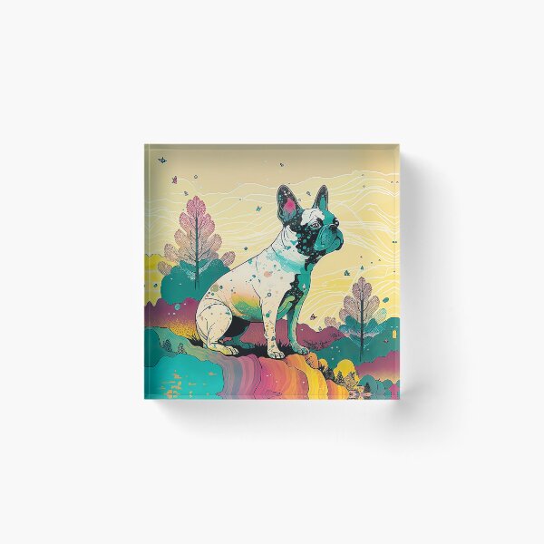Item preview, Cute French Bulldog Illustration! designed and sold by MuaveMotifs.