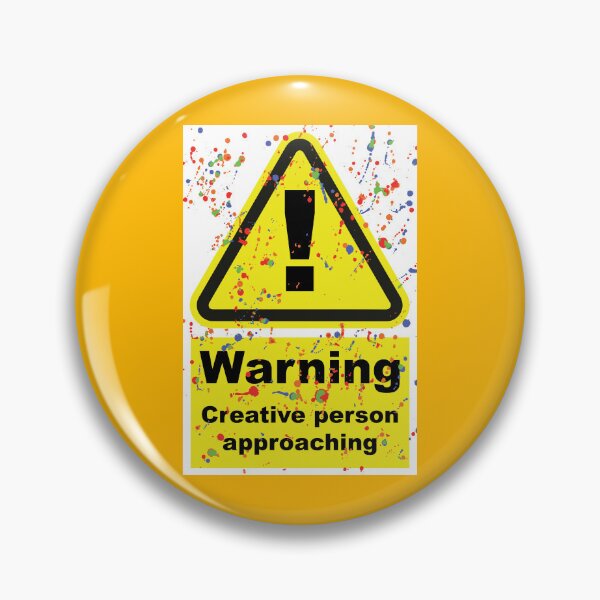 Item preview, Warning. Creative Person Approaching designed and sold by Sketchypenface.