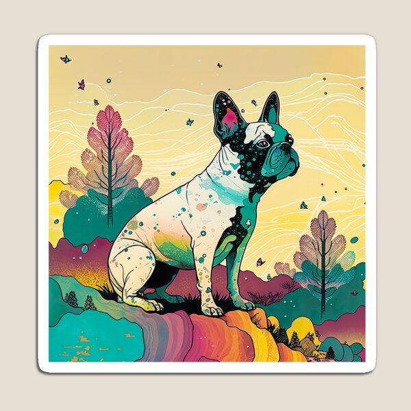 Item preview, Cute French Bulldog Illustration! designed and sold by MuaveMotifs.