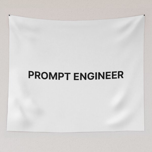 Item preview, PROMPT ENGINEER - AI Job Role (Black Text) designed and sold by STUDIO-72.