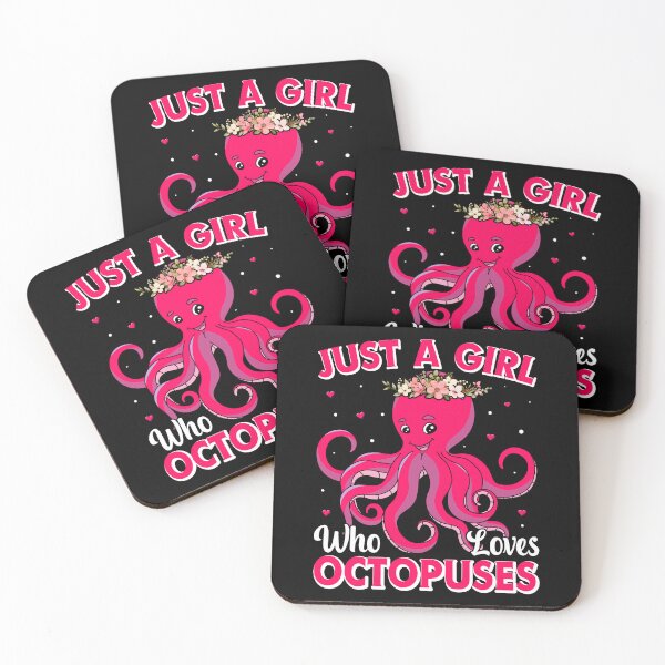 Item preview, Just A Girl Who Loves Octopuses  - Funny Gifts for Octopuses Lovers by FanityPrints designed and sold by FanityPrints.