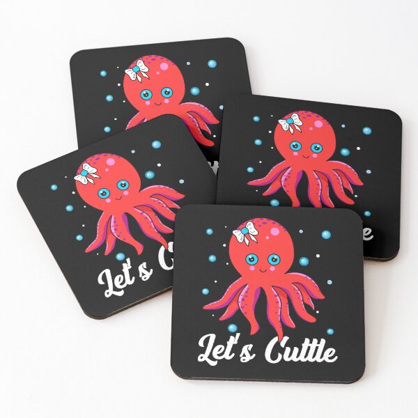Item preview, Lets Cuttle  - Funny Gifts for Octopuses Lovers by FanityPrints designed and sold by FanityPrints.