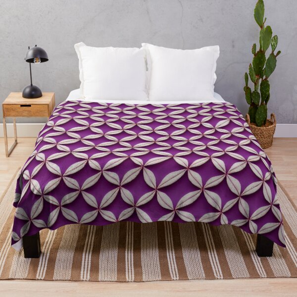 Item preview, Purple strange floral pattern designed and sold by EmeraldeaArt.
