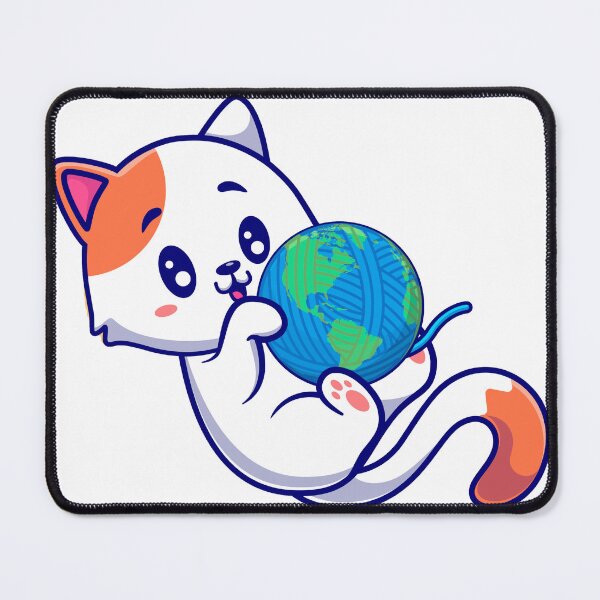 Item preview, cat playing with a ball of string designed and sold by Samik-Bemik.