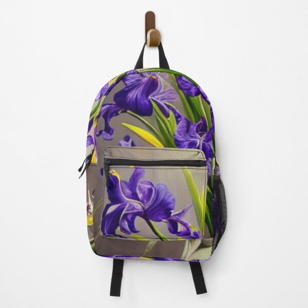 Item preview, A Burst of Purple: Iris Blooms in a Vase designed and sold by HOMEDESIGNPRINT.