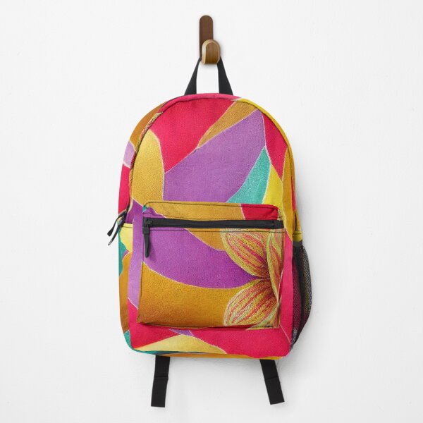 Item preview, Wavy colouful pattern with an abstract flower designed and sold by EmeraldeaArt.