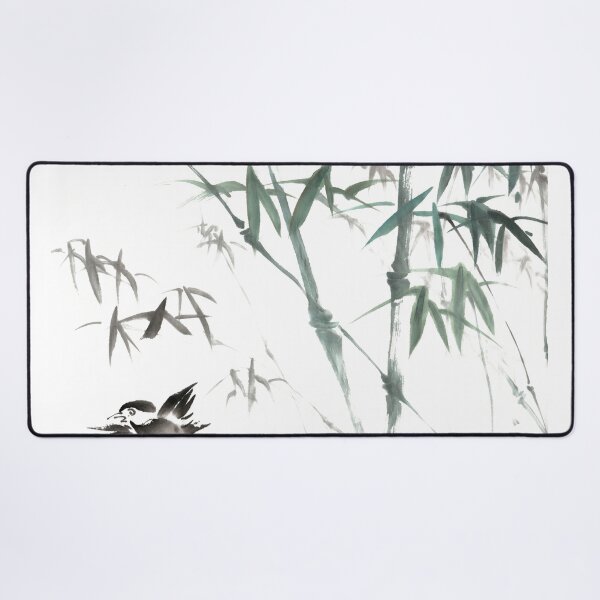 Item preview, Ink painting of a Small Bird Flies into Bamboo in the raining day designed and sold by jasonyang867.