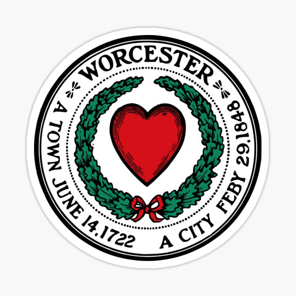 Item preview, Worcester Massachusetts, Vintage City Seal of Worcester Mass. designed and sold by NewNomads.