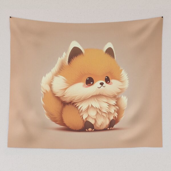 Item preview, Fluffy cute fox designed and sold by mhart64.