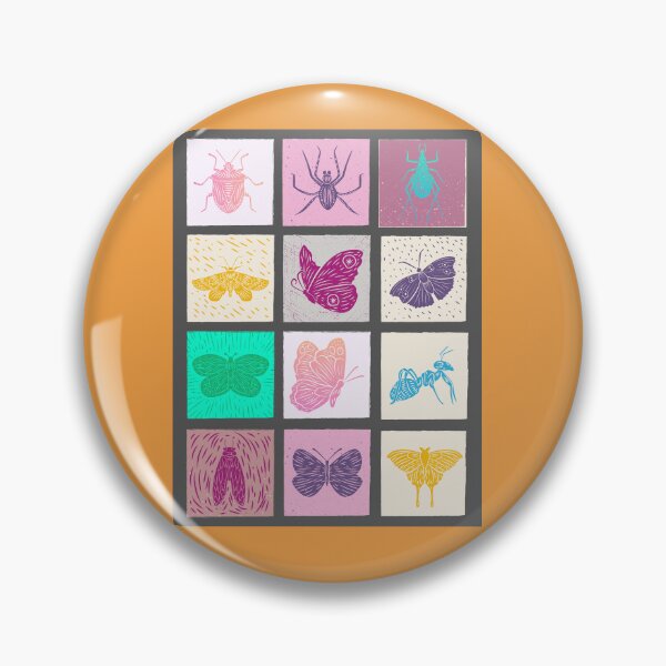 Item preview, Insects block prints designed and sold by KomalArteShop.