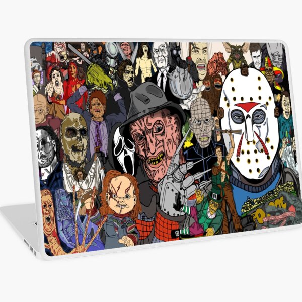 horror movies Collage Laptop Skin