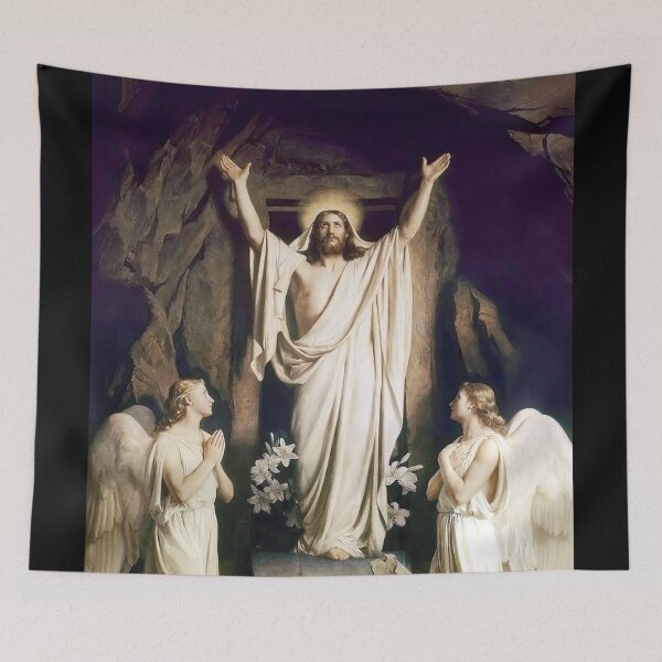Item preview, Easter Resurrection Scene | Jesus | Easter Wall Art | Jesus Resurrection | Religious Easter Decor | Prayer Room Art | Christian Art designed and sold by scrolla.