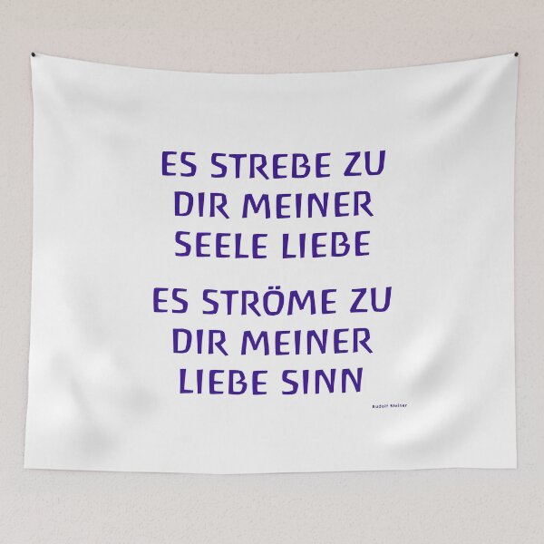 Item preview, The soul of man is a flower of the world - waldorf school rudolf steiner anthroposophy designed and sold by DOM-Shop.