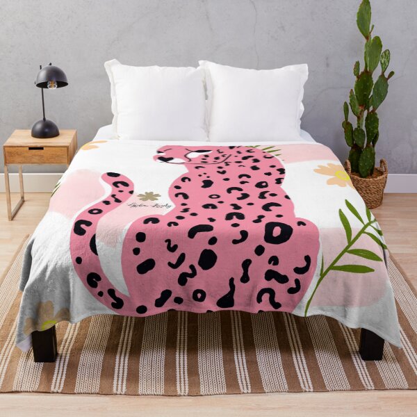 Item preview, Jaguar looking back art work pink- transparent background designed and sold by Studio Lydia Lovely.