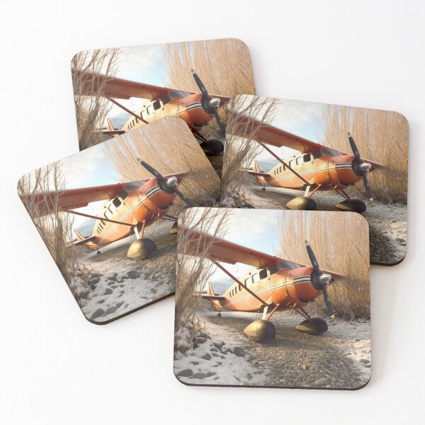 Item preview, Old Propeller Airplane in a Northern Wilderness, AI Generated designed and sold by AirbornePrints.
