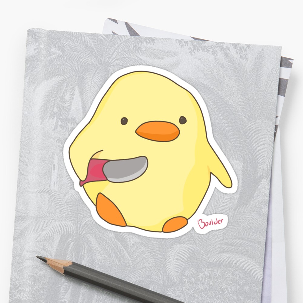 Meme Knife Bird Stickers By Bouldergeist Redbubble