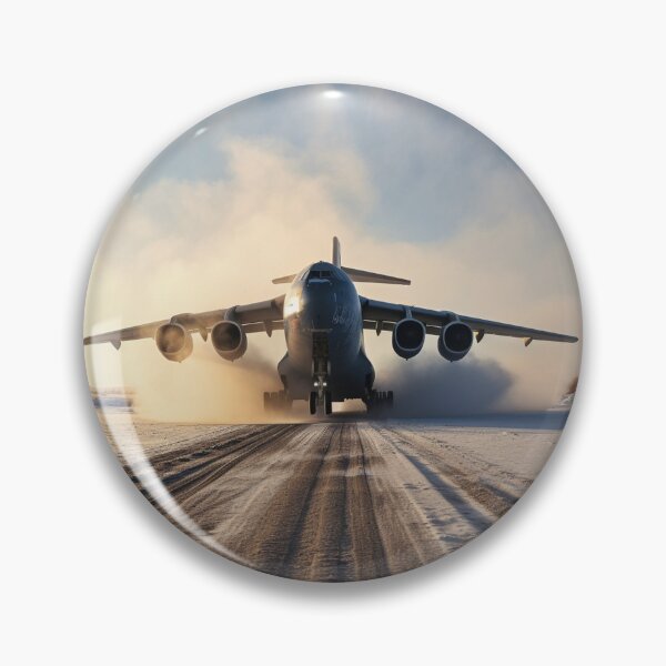 Item preview, Large Transport Airplane Taking Off From an Icy Surface, AI Generated designed and sold by AirbornePrints.