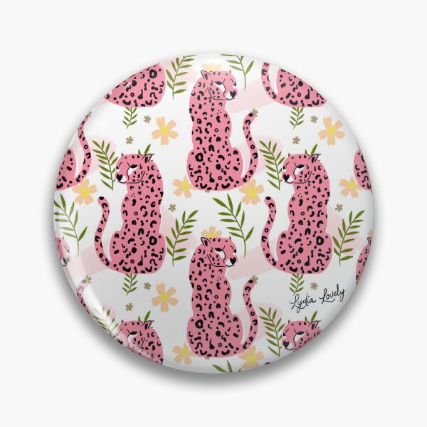 Artikelvorschau, Jaguar looking back pattern teal- white background entworfen und verkauft von Studio Lydia  Lovely.