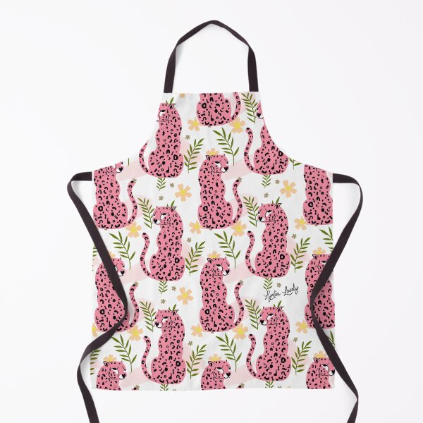 Artikelvorschau, Jaguar looking back pattern teal- white background entworfen und verkauft von Studio Lydia  Lovely.