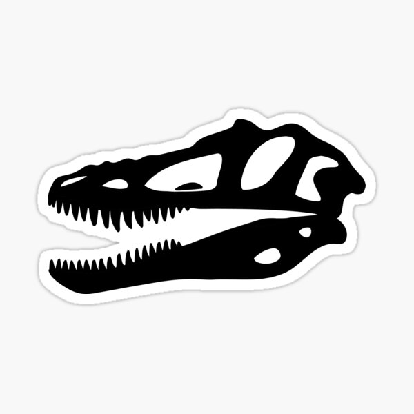 Item preview, Qianzhousaurus skull - black designed and sold by Skeleton Crew.