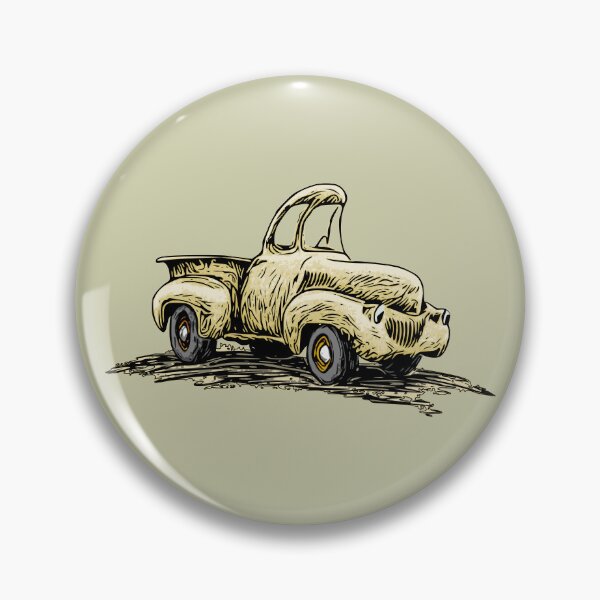 Item preview, Classic yellow truck in cartoon style designed and sold by Glenn Mueller.