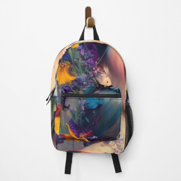 Item preview, Floral Serenity: A Portrait Amidst Blooming Irises designed and sold by HOMEDESIGNPRINT.