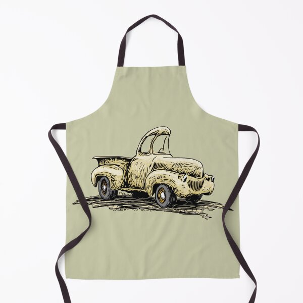 Item preview, Classic yellow truck in cartoon style designed and sold by Glenn Mueller.