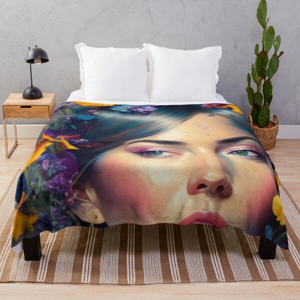 Artikelvorschau, Blumige Gelassenheit: Ein Porträt inmitten blühender Schwertlilien entworfen und verkauft von HOMEDESIGNPRINT.