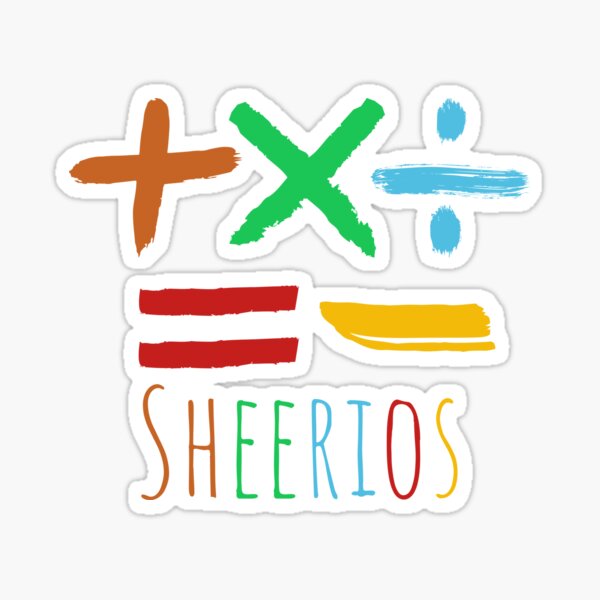Sheerios #2 Ed Sheeran Albums Sticker