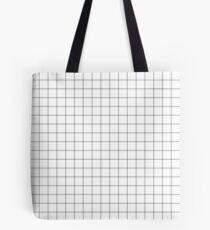 Bolsa de tela Cuadrícula negra