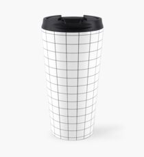 Taza de viaje Cuadrícula negra
