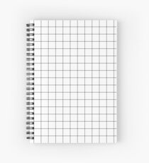Black Grid Spiral Notebook