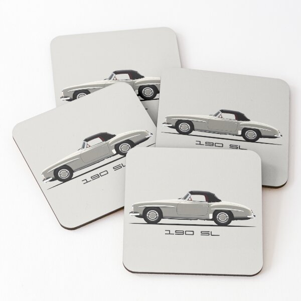 Item preview, Mercedes 190 SL 1959 Vintage Illustration designed and sold by blackdogshop.