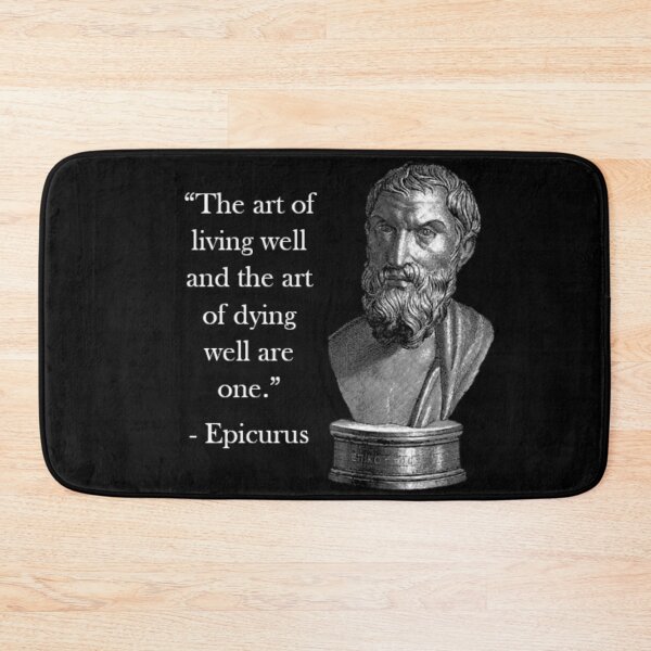 Item preview, Epicurus Quote - Living & Dying designed and sold by Reed-Inc.