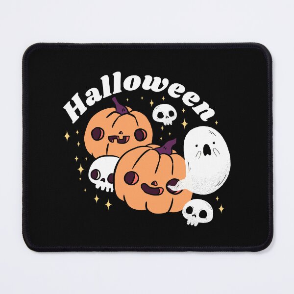Item preview, Halloween fun pumpkins and skulls and a cute ghost  designed and sold by Yarafantasyart.