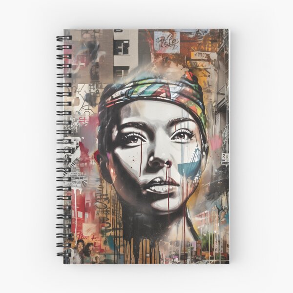 Item preview, New York Street Art and Graffiti of Young Woman designed and sold by ShadowAndSlate.