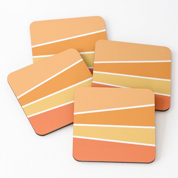Item preview, Colorful geometric shapes design in shades of orange designed and sold by BattaAnastasia.