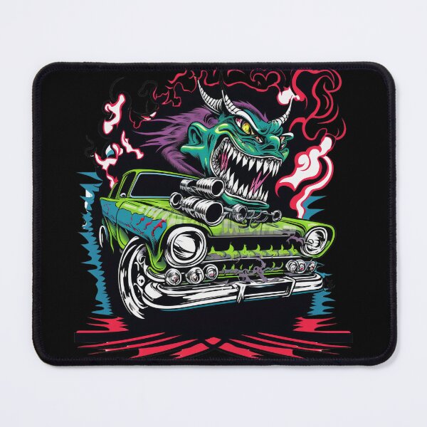 Item preview, Monster Hot Rod Dragon Troll Street Racer Retro Design designed and sold by Coder-T.