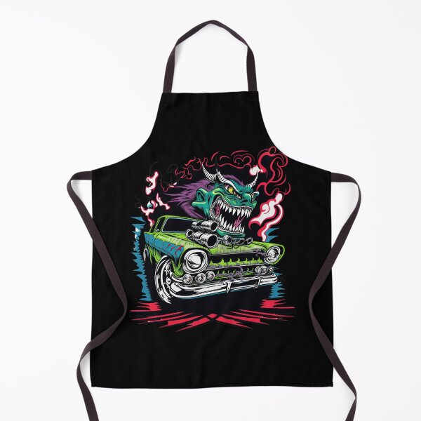 Item preview, Monster Hot Rod Dragon Troll Street Racer Retro Design designed and sold by Coder-T.