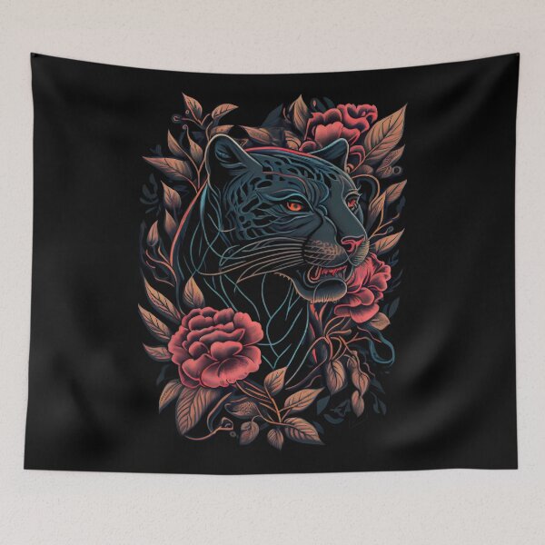 Item preview, Black Panther Tattoo Style Ideas designed and sold by TourDePassion.