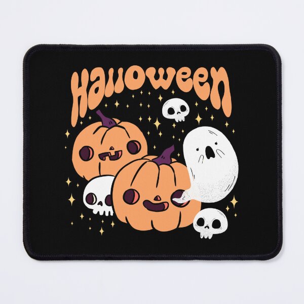 Item preview, Halloween fun pumpkins and skulls and a cute ghost  designed and sold by Yarafantasyart.